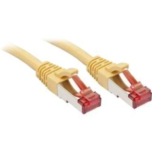 Síťový kabel RJ45 LINDY 47764, CAT 6, S/FTP, 2.00 m, žlutá