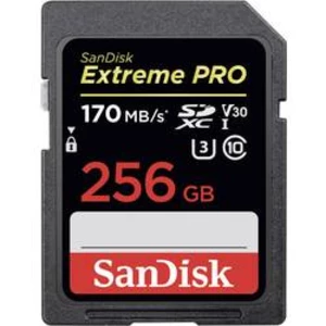 Paměťová karta SDXC, 256 GB, SanDisk Extreme® PRO SDSDXXY-256G-GN4IN, Class 10, UHS-I, UHS-Class 3, v30 Video Speed Class, podpora videa 4K