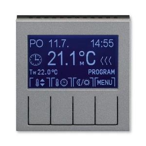 ABB Levit termostat pokojový ocelová/kouřová černá 3292H-A10301 69 programovatelný