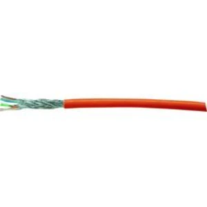 Ethernetový síťový kabel CAT 7 S/FTP Kash 70I042, 4 x 2 x 0.12 mm², oranžová, metrové zboží
