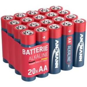 Tužková baterie AA alkalicko-manganová Ansmann LR06 Red-Line, 1.5 V, 20 ks