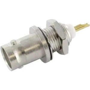 BNC zásuvka, vestavná vertikální Telegärtner J01001A0614, 50 Ω, 1 ks