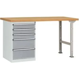 Dílenském COMBI model 7 s multiplex deska, Šxhxv = 2000 x 700 x 840 mm Manuflex WC5116.9006 WC5116.9006