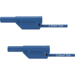 Schützinger VSFK 8500 / 2.5 / 50 / BL bezpečnostní měřicí kabely [4 mm zástrčka - 4 mm zástrčka] modrá, 50.00 cm
