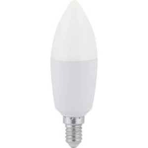 LED žárovka LeuchtenDirekt 08203 E14, 6 W, A+ (A++ - E), tvar svíčky, 1 ks