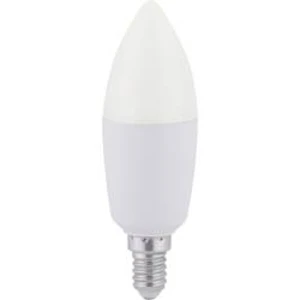 LED žárovka LeuchtenDirekt 08203 E14, 6 W, A+ (A++ - E), tvar svíčky, 1 ks