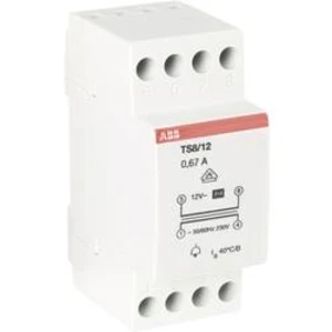 Zvonkový transformátor na lištu ABB 2CSM081401R0811, 12 V/AC, šedá