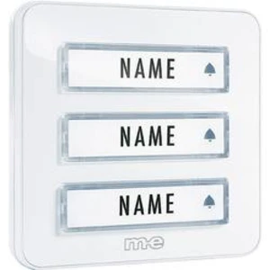 Zvonková deska M-e KTA-3 W, 3 tlačítka, max. 12 V/1 A,bílá