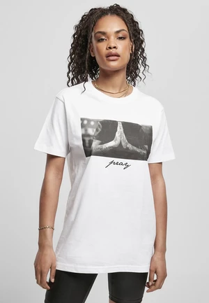Women's T-shirt Pray Tee white