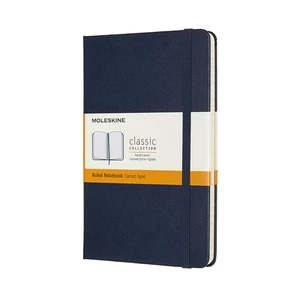 MOLESKINE Zápisník tvrdý linajkovaný modrý M