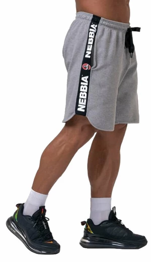 Nebbia Legend Approved Shorts Light Grey L Fitness kalhoty