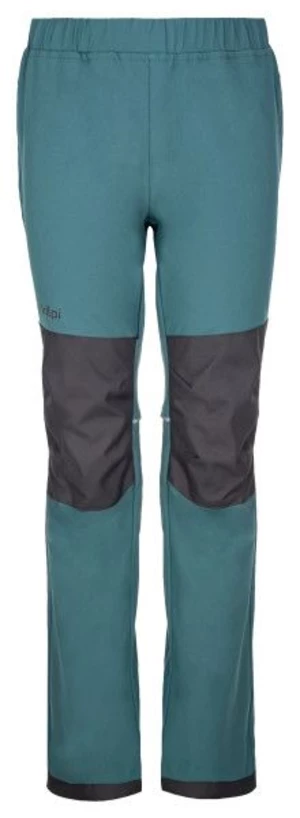 Dětské softshellové outdoorové kalhoty Kilpi RIZO-J tmavě zelené