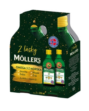 Mollers Darčekové balenie omega 3 2 x 250 ml