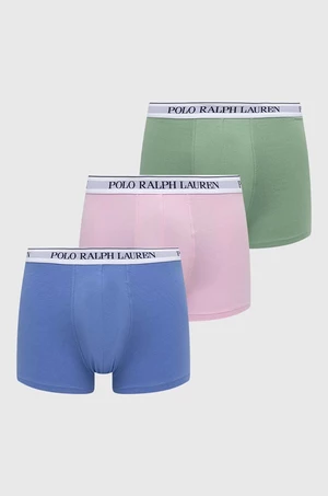 Boxerky Polo Ralph Lauren 3-pack pánské, šedá barva, 714830299