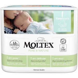 Moltex Pure & Nature Newborn Size 1 jednorazové EKO plienky 2 - 4 kg 22 ks