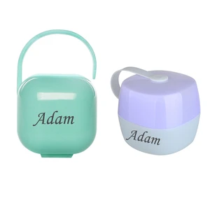 Any Name Can Customized Pacifier Box Unique Gift Pacifier Storage Box Baby Pacifier Snack Travel Box Dustproof Soother Container