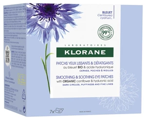 Klorane Vyhlazující a zklidňující polštářky pod oči (Smoothing and Soothing Eye Patches) 14 ks