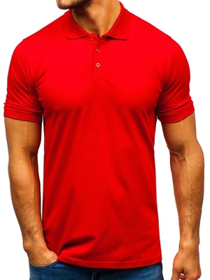 Stylish men's T-shirt 9025 - red,