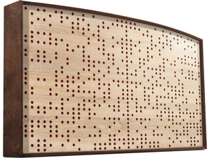 Mega Acoustic Acoustand Binarydiffuser Walnut Absorpčný panel drevený
