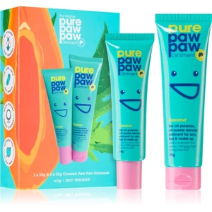 Pure Paw Paw Coconut balzám na rty a suchá místa (dárková sada)