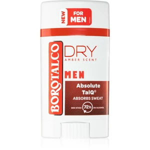 Borotalco MEN Dry tuhý deodorant 72h pro muže Amber Scent 40 ml