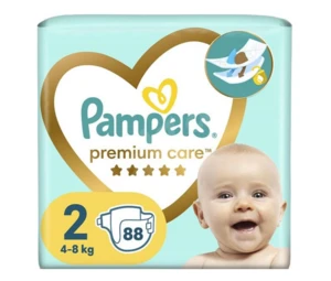 Pampers Premium JP S2 88ks (4-8kg)