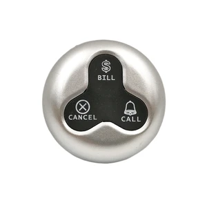 10pcs K-O3 3-Key Waterproof Restaurant Wireless Waiter Calling Bell Button System Hookah Buzzer