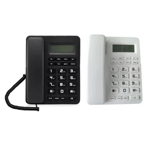 Desktop Corded Landline Phone VTC-500 LCD Display Fixed Telephone Big Button for Elderly Seniors Phone for Home Drop Shipping