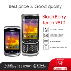 BlackBerry Torch 9810 Original Unlocked Cellphone 768MB+8GB 5MP Camera free shipping