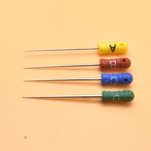 Dental 4 Pcs Finger Spreader Endodontic Files Stainless Steel Root Canal Used Cor Root cleaning