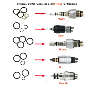 Dental Handpiece Coupler Seal O Rings For Kavo Multiflex NSK WH SIRONA Bein-Air Coupling Anti-Oil Autoclavable Universal