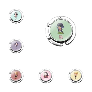Foldable Purse Hook for Women's Table Handbag Storage Folding Decor Table Hook Demon Slayer Kimetsu no Yaiba