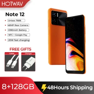 HOTWAV Note 12 6.8'' HD+ Android 13 OS 8GB+128GB 48MP Triple Camera NFC Google Pay 6180mAh 20W Fast Charging