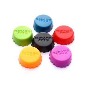 6 Pcs/set Reusable Silicone Bottle Fresh-keeping Cap Stopper Bottle Soda Beer Cap