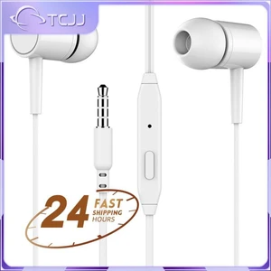 1~10PCS In-ear Earbuds 2 Color Optional 3.5mm In-ear Wired Earphone Built-in Microphone High Quality Headset With Mic Earbuds