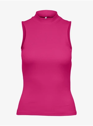 Dark pink womens basic top ONLY Nessa - Women