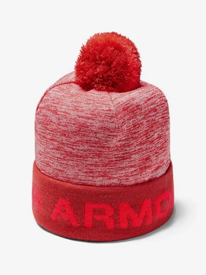 Under Armour Cap Boy's Gametime Pom Beanie-Red - Boys