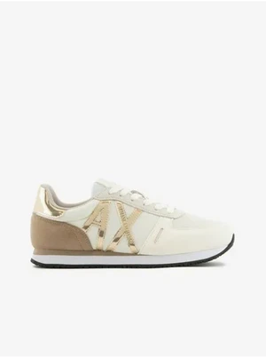 Beige-cream women's sneakers Armani Exchange - Women