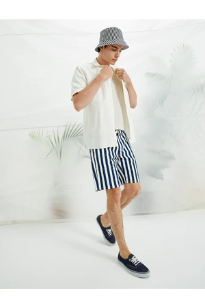 Koton Striped 5-Pocket Shorts