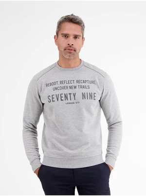 Light gray men's sweatshirt LERROS - Men