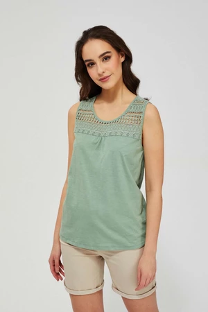 Top with openwork decoration - olive