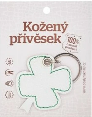 Klíčenka kožená Čtyřlístek