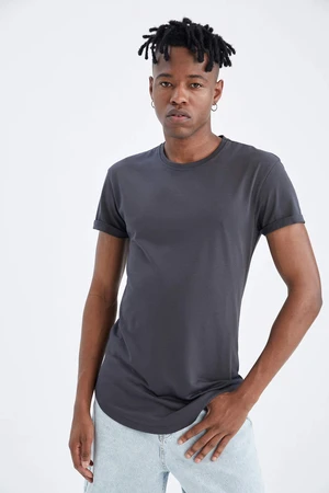 DEFACTO Long Fit Short Sleeve T-Shirt