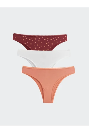 LC Waikiki Patterned Brazilian Panties 3 Pack
