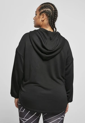 Women's Oversized Modal Terry Terry Hoodie Black