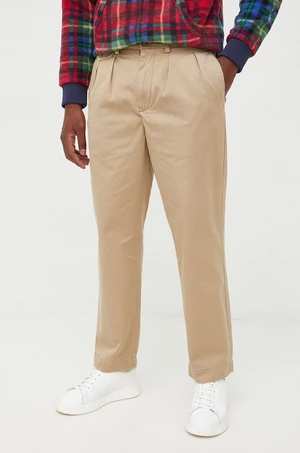 Bavlněné kalhoty Polo Ralph Lauren pánské, zelená barva, ve střihu chinos, 710850209003