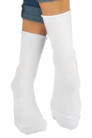 Noviti SB 014 W 01 bílé Dámské ponožky 39/42 bílá