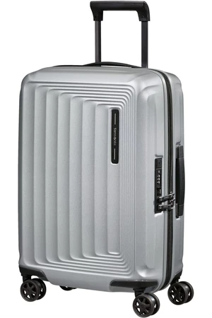 Samsonite Kabinový cestovní kufr Nuon EXP 38/42 l - stříbrná