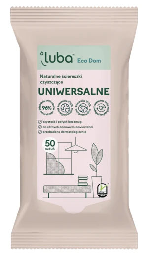 LUBA Eco Prírodné čistiace obrúsky Univerzálne 50 ks