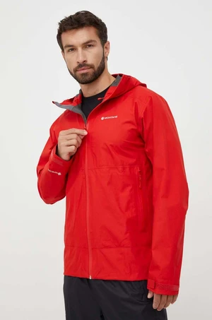 Nepremokavá bunda Montane Spirit Lite pánska, červená farba, gore-tex, MSPLJ15